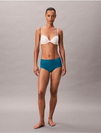 Calvin Klein Womens Invisibles High Rise Brief - Blue - XS