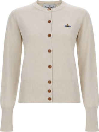 Vivienne Westwood Button-Down Cardigan With Ribbed Cuffs And Emblem