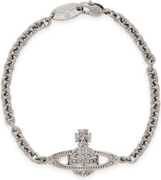 Vivienne Westwood Mini Bas Relief orb Bracelet - Black - 2 (XS)