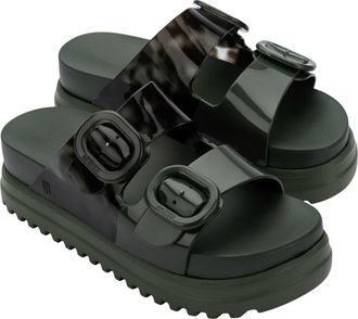 Melissa Cozy Platform Sandal in Green at Nordstrom, Size 10