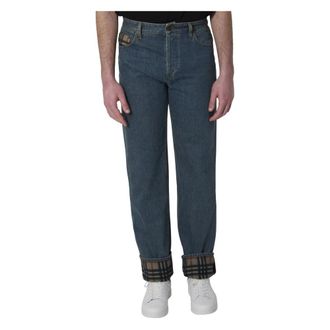Burberry Heren, Jeans, Blauw, Maat: W32 Katoen