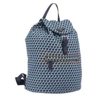 Prada Zaino Pre-owned in Nylon - - Pre-owned - Donna - Blu - ONE SIZE