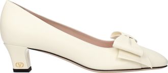 Valentino Garavani Mujers Escote Beige/Marfil Cuero