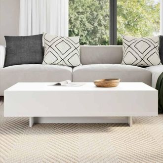 Berkfield Home Elegant Coffee Table High Gloss White