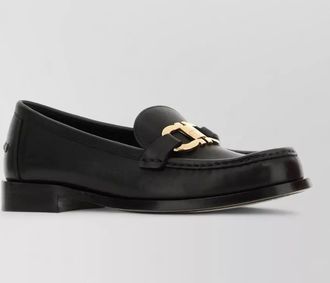 Ferragamo maryan loafers gold tone hardware round toe
