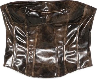 Patrizia Pepe Corsetto con zip - Marrone