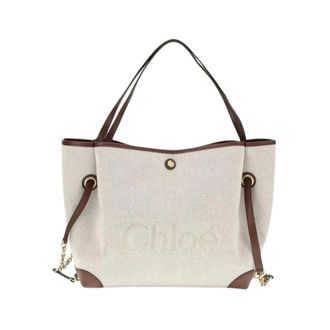 Chlo&eacute; Bolso Tote Woody Grande - Bags - Mujer - Beige - ONE SIZE