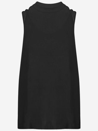 Darkpark Baumwoll-Tanktop mit tailliertem Futter
