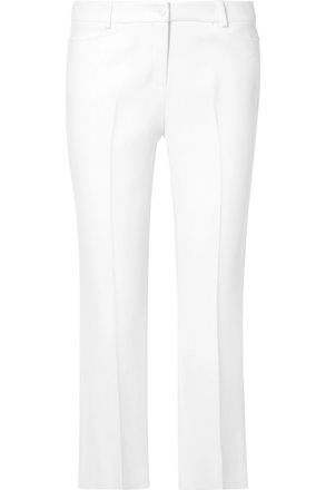 Michael Kors White Crepe Cropped Trousers Size XS