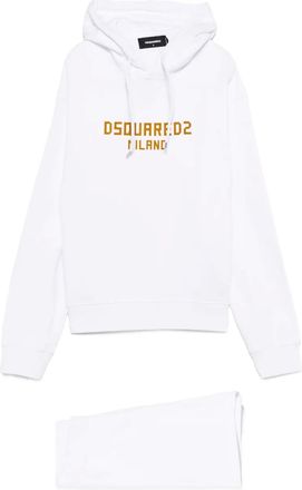 Dsquared2 Tuta sportiva in cotone - Bianco