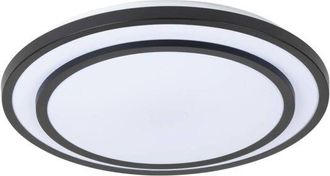 Lindby Lámpara de techo led Essina en Negro Metal - Lindby
