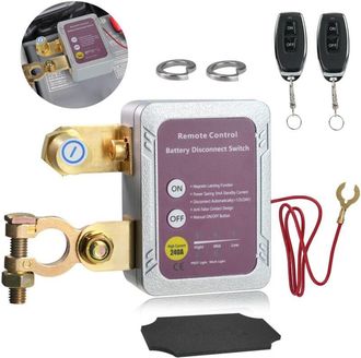 OEM Interruptor De Corte De Bater&iacute;a 12v/24v 240a, Desconexi&oacute;n Remota Inal&aacute;mbrica, Antirrobo Y Antidescarga, Compatible Con Autos, Rv, Camiones Y Barcos