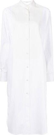 Stella McCartney striped cotton shirtdress - women - Cotton - 40 - White
