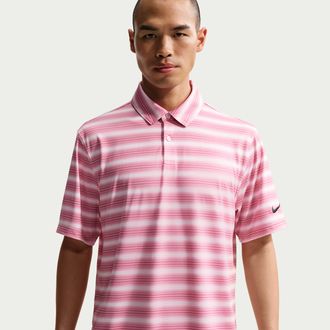 Nike Mens Velocity Dri-FIT Polo in Pink | IB0243-663