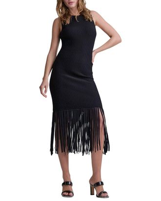 DKNY Fringe Sweaterdress