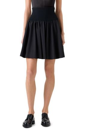 Akris Water Repellent Parachute Taffeta Skirt in Black at Nordstrom, Size 10