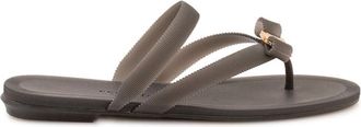 Ferragamo Black Slip-on Sandals