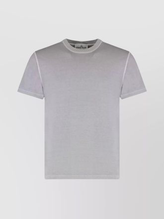 Stone Island cotton crew neck t-shirt with front pocket