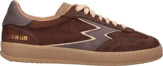 MOA Master Of Arts Brown Club Suede Leather Accent Sneakers