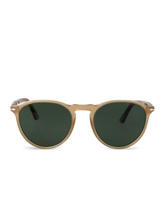 Persol acetate round sunglasses - Brown