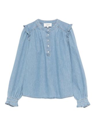 BA&SH Lio denim shirt - women - Cotton - 2 - Blue