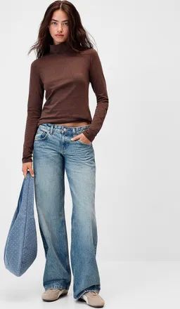 Motel Womens Low-rise straight-leg jean