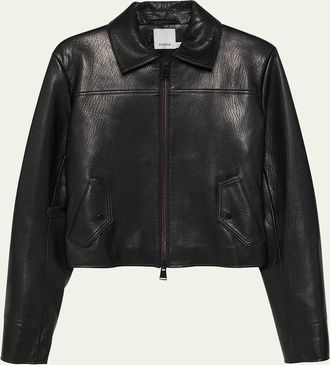 SIMKHAI Freeman Leather Jacket