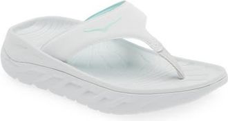 Hoka One One Ora Recovery Flip Flop in Cosmic Grey/seafoam at Nordstrom, Size 7