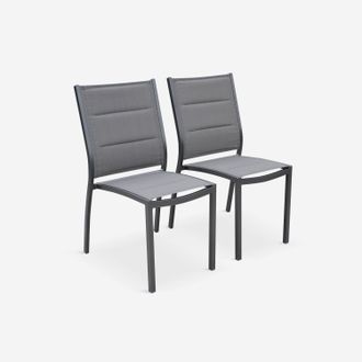 Sweeek Silla De Jard&iacute;n Apilable De Aluminio, Set De 2