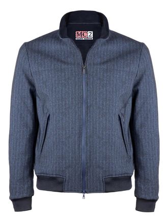 MC2 Saint Barth Man Mid-weight Herringbone Bomber Jacket Traveler