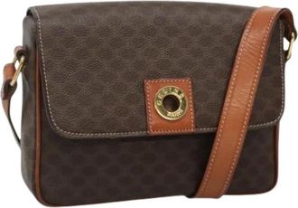 Celine Pre-owned Cross Body Bags, female, Brown, Size: ONE SIZE Pre-owned Canvas Crossbody Bag
