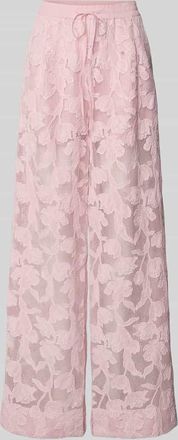 Essentiel Loose Fit Weite Hose im semitransparentem Design Modell HENIM in Rosa, Größe 34