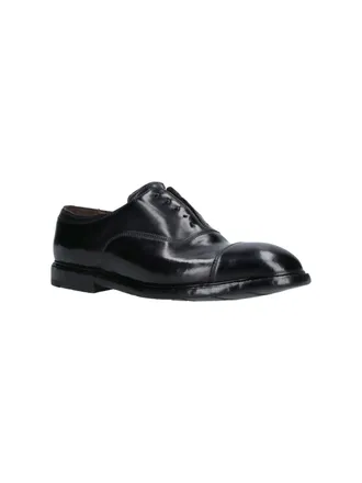 Premiata Mens Flat Shoes Black Leather