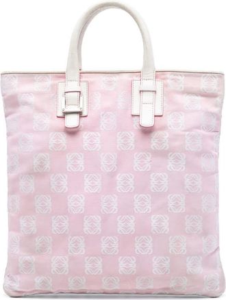 Loewe Pre-owned Loewe Anagram Canvas Tote Ladies QDVA7UZNHEICKOAO