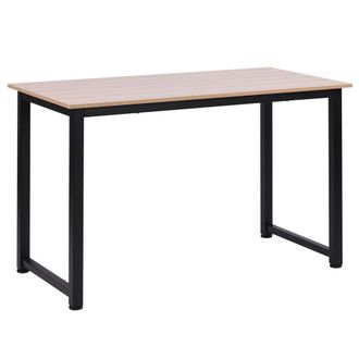 HOMCOM Mesa de ordenador 120x60x76 cm roble