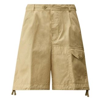 C.P. Company 50 Fili Wax Cargo Shorts - male - C.P. Company - Casual Shorts - Beige - S - Shorts