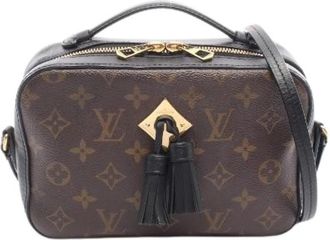 Louis Vuitton Pre-owned Cross Body Bags, female, Brown, Size: ONE SIZE Pre-owned Saintonge Monogram Shoulder Bag