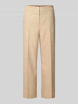 Betty Barclay Straight Leg Anzughose mit Leinen-Anteil in Sand, Gr&ouml;&szlig;e 44