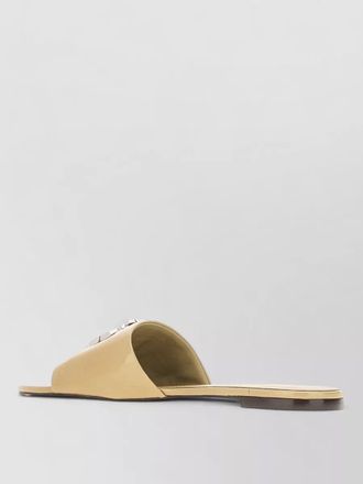 Tory Burch leather eleanor slippers embellished detail