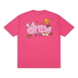 Drew House Doodle Joy T-shirt Hot Pink DR-SS22-006
