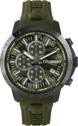 Plein Sport Gain Horloge - Heren - Horloges - Groen - ONE Size - Accessoires