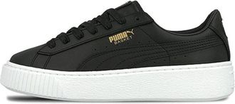 Puma (WMNS) PUMA Basket Platform Core Black Gold 364040-03