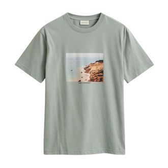 GANT Scenery Graphic T-Shirt - male - Gant - T-Shirts - Gray - 2XL - Tops