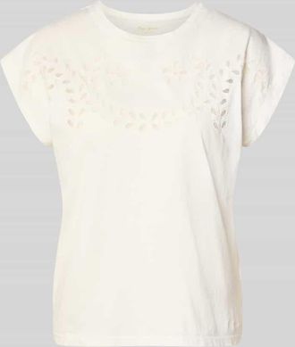 Pepe Jeans London Regular Fit T-Shirt aus reiner Baumwolle Modell MINA in Weiss, Gr&ouml;&szlig;e XL