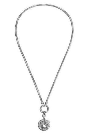 John Hardy Classic Chain Radial Amulet Necklace in Silver at Nordstrom Rack, Size 18