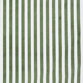 Ballard Designs Classic Stripe Ruffled Drapery Panel - Sage, 50W x 108L - Ballard Designs