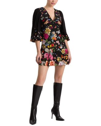 Alice & Olivia Alice + Olivia Irene Empire-Waist Mini Dress