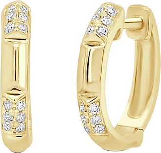 Sabrina Designs 14K 0.10 Ct. Tw. Diamond Huggie Earrings
