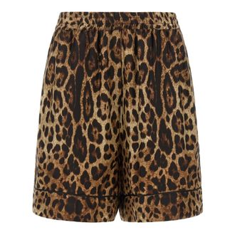 Dolce & Gabbana Dames, Korte broeken, Bruin, Maat: L Zijde