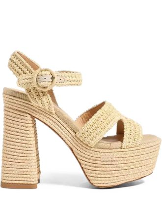 Castaner Adriana woven platform sandals - Neutrals